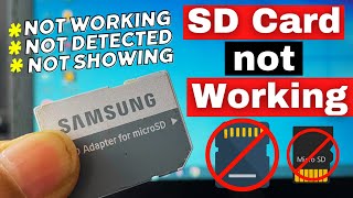 How to Fix SD Card Not Detected  Not Showing Up  Not Recognized in Windows 1011 [upl. by Hairahcez445]