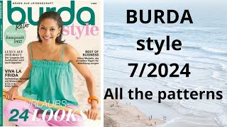 Burda 72024 full review NEW Burda Style All the patterns burdastyle sewingmagazine newburda [upl. by Htidirem]