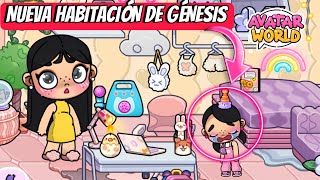 ¿A GÉNESIS NO LE GUSTA SU NUEVA HABITACIÓN DECORAMOS SU NUEVO CUARTO EN AVATAR WORLD karola20 [upl. by Un]