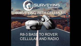 Surveying with a R8 3 base and rover using cellular and radio at the same time [upl. by Filmore]