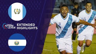 Guatemala vs El Salvador Extended Highlights  CONCACAF Nations League  CBS Sports Golazo [upl. by Asin]