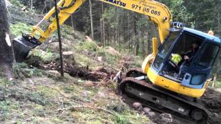 komatsu pc 78 us building forest road [upl. by Mitzie]