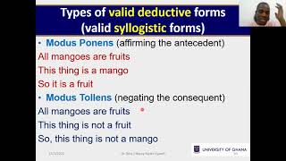 UGRC150 2021 UNIT 6 Part 2 Valid Forms Modus Ponens and co [upl. by Zacarias]