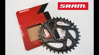 SRAM Eagle OVAL Chainring Quick Review next to absoluteBLACK and OneUp [upl. by Athene]