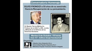 Ramón Torres Molina jurista militante ddhh Sobre Silvio Frondizi A 50 años de su asesinato [upl. by Niloc]