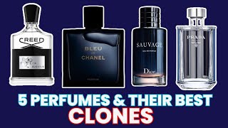 5 Famous Perfumes and Their BEST CLONES [upl. by Netloc601]