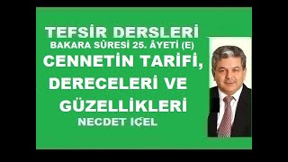 TEFSİR DERSLERİ BAKARA SÛRESİ 25 ÂYETİ E ‘’CENNETİN TARİFİ DERECELERİ VE GÜZELLİKLERİ [upl. by Boorer]