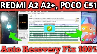 Redmi A2 and A2 plus auto recovery mode solution  poco c51 auto recovery mode  100 solution Free [upl. by Cloots]