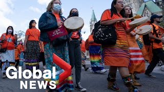 Canada marks 1st National Day for Truth and Reconciliation with nationwide ceremonies [upl. by Atinaw439]