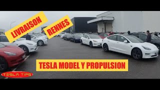 LIVRAISON TESLA MODEL Y PROPUSION RENNES [upl. by Nairrot250]