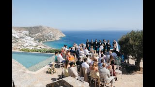 Meg amp Billy Robinson  Mykonos Wedding [upl. by Egdirdle]