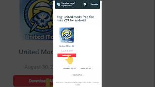 United mods hack 😱😨free fire maxshorts [upl. by Colby]