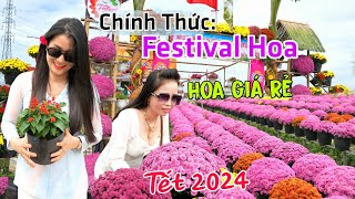 Chính thức Làng Hoa Sa Đéc mùa LỄ HỘI FESTIVAL HOA KIỂNG 2024  Hoa giá rẻ đón TẾT GIÁP THÌN [upl. by Thekla]