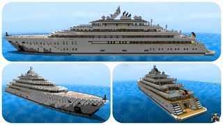 Minecraft How to Build a Yacht in Minecraft Part 3 Golden Odyssey  Minecraft Yacht Tutorial [upl. by Iffar943]