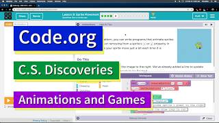 Sprite Movement  Lesson 95 Codeorg Tutorial with Answer [upl. by Kashden375]