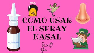 COMO USAR EL SPRAY NASAL [upl. by Tasha]