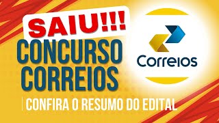 Edital Concurso Correios 2024  PRINCIPAIS INFORMAÇÕES [upl. by Schulze25]