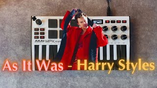 Harry Styles  As It Was Instrumental Akai Mpk Mini Cover [upl. by Anglo]