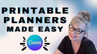 How To Make Printable Planner Pages In Canva [upl. by Lotz614]