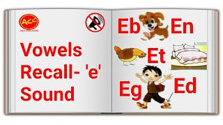 Sound Recall E sound  word family  E word family  Learn English  English Study  learning video [upl. by Cave864]