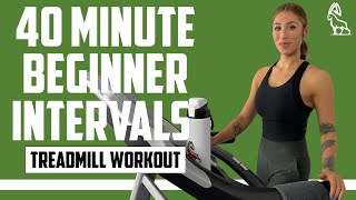 BEST BEGINNER INTERVAL TREADMILL WORKOUT [upl. by Cunningham906]