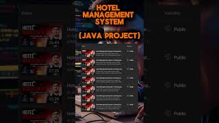 Hotel Management System Java Project javaprogramming javaproject shorts [upl. by Matheny717]