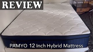 PAMYO 12 Inch Hybrid Mattress Review [upl. by Solahcin493]