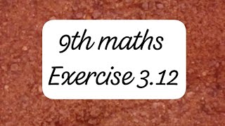 9th maths exercise 312 answers solve find solve by the method of elimination [upl. by Iel]