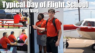 A Day in the Life at Flight School  Student Pilot Vlog ✈️ Studying Flights Ground School [upl. by Akeylah943]