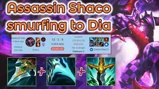 Prowlers Claw Shaco smurfing in Platinum 1 RankedLeague of Legends Full Gameplay  Infernal Shaco [upl. by Ailekat]