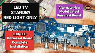 New Model Universal MotherBoard installation in LG LED TVVST56U11 2TR6703New GUITv Repair [upl. by Abbot618]