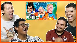 🎵 E SE OS JOGADORES FOSSEM PERSONAGENS DE DRAGON BALL  Paródia  Medley Dragon Ball  REACT [upl. by Barbarese]