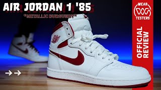 Air Jordan 1 High 85 Metallic Burgundy [upl. by Oxley]