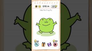 Brain test level 64 helping frog fly [upl. by Derick]