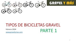 Tipos de bicicletas gravel  parte 1 [upl. by Annairoc729]