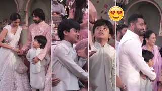 Jr NTR Younger Son Bhargav Ram Cute Moments  Narne Nithiin Engagement [upl. by Austreng159]