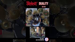 SLIPKNOT  DUALITY  DRUM COVER  Bosphorus Cymbals  15 years old drummer shorts intro 2 [upl. by Jeffery]