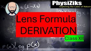 Lens Formula class 12 DerivationEasy Method [upl. by Patrich]