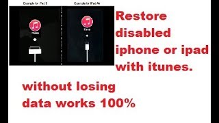 how to fix disabled iPhoneipad without losing data easy 100 fix no iTunes 2023 latest solution [upl. by Grogan]