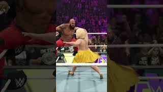 strowman vs Female Fighter WWE Smackdown Today wwe wwe2k22 wwesmackdown [upl. by Fillian]