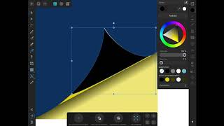 Affinity Designer iPad  Page Curl Tutorial [upl. by Anivid]