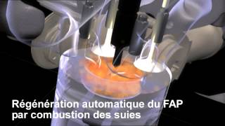 FAP  filtre à particules additivé diesel une innovation PSA Peugeot Citroën [upl. by Levania]