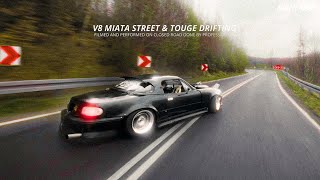 Mountain And Street Drifting In A V8 Miata  NIGHTRIDE [upl. by Kushner]