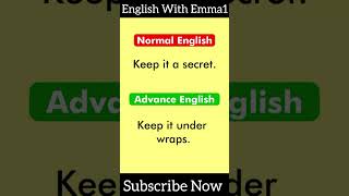 Normal English vs Advanced English Phrases learnenglish speakenglish esl englishlessonshorts [upl. by Llednew]