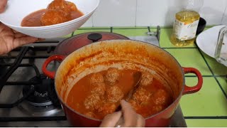 ALBONDIGAS RECETA FÁCIL CON CHIPOTLE [upl. by Ayel662]