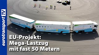 EUProjekt Superlange LkwZüge auf den Straßen Europas [upl. by Mharg528]