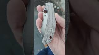 Spyderco Kapara with RGT Micarta Scales [upl. by Kerrin]