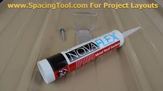 NovaFlex Metal Roof Sealant for Snow Guards [upl. by Aldus]