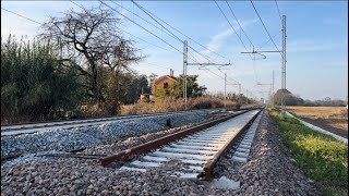 IN QUESTO LUOGO STANNO RADDOPPIANDO I BINARI  I MEGA TRENI FANNO INCROCI IN MEZZO ALLA LINEA [upl. by Hillel739]