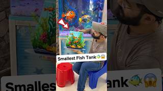 Smallest Fish Tank 🐠😱 fish fishtank fishbowl aquarium machhali [upl. by Limoli]